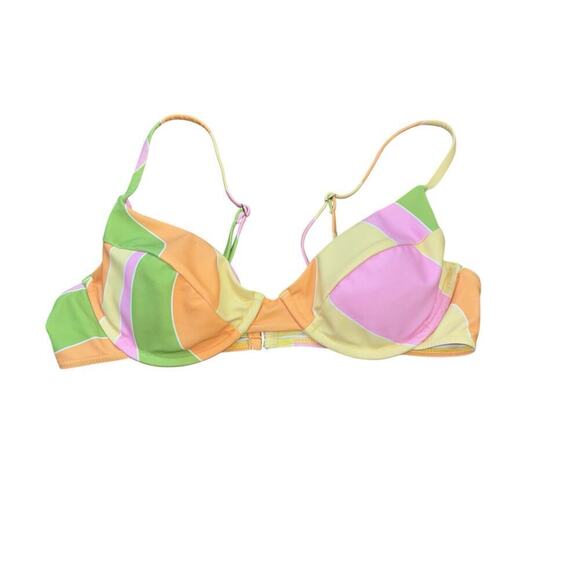 Aurelle Colorful Push Up Underwire Cheeky Bikini Womens S Hippie Beach Swim Suit - Picture 4 of 14